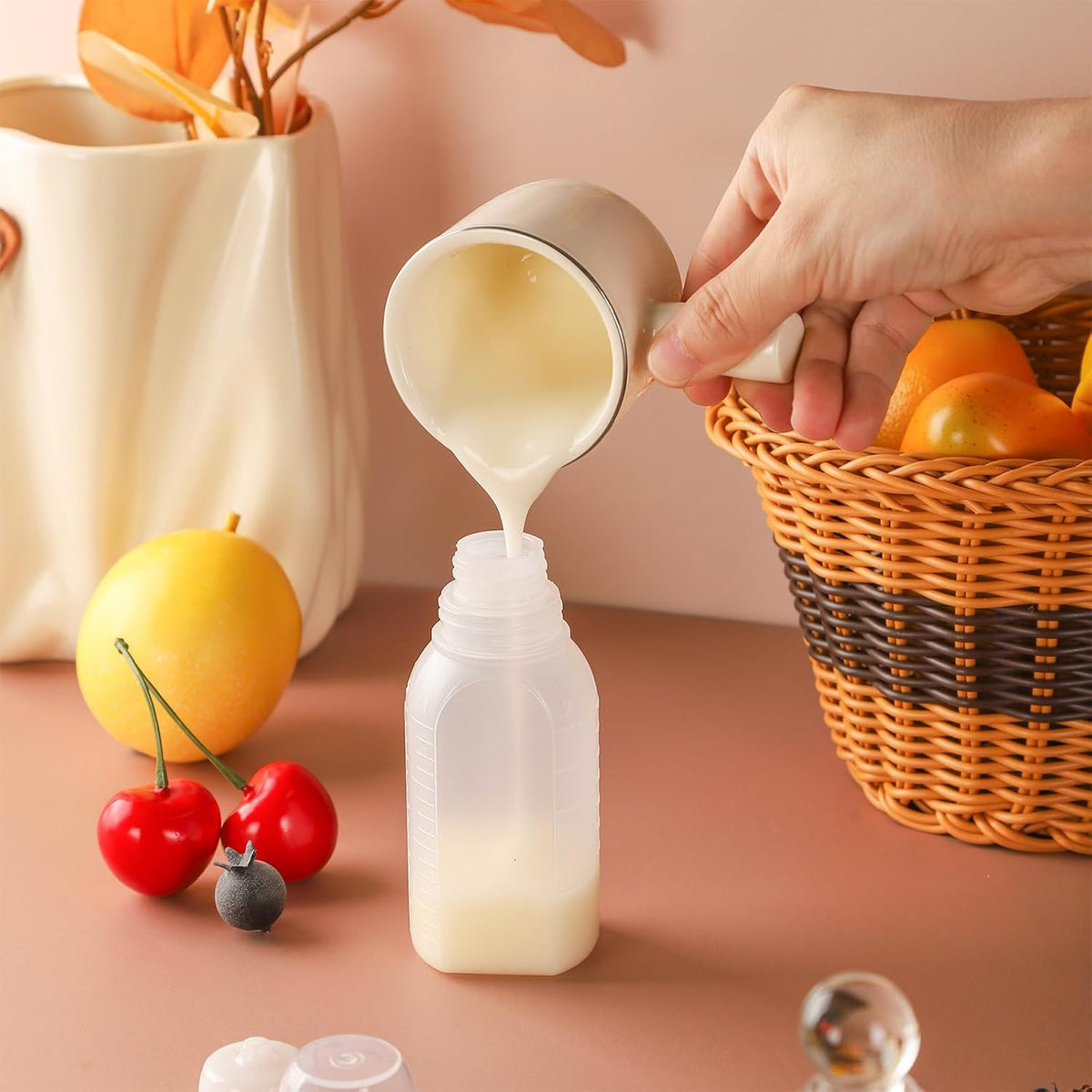 6pcs 3.4 oz Salad Dressing Container to Go, Leak Proof Travel Size Salad Dressing Bottles for Lunch with Screw Cap, Small Condiment Containers with Lid
