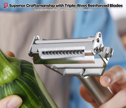 Stainless Steel Potato Peeler with Extra-Wide Peeling Blade, Great for Large Vegetables (1611)