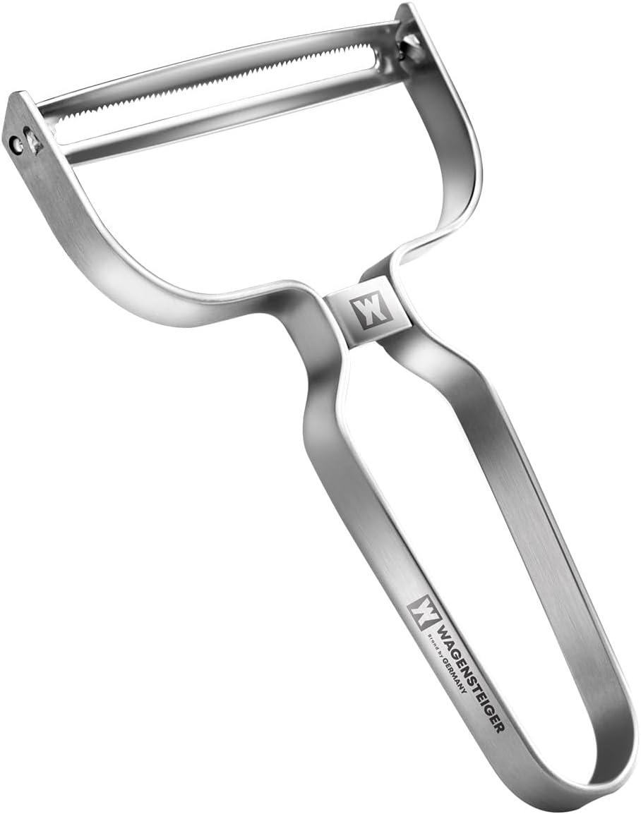 Stainless Steel Potato Peeler with Extra-Wide Peeling Blade, Great for Large Vegetables (1611)
