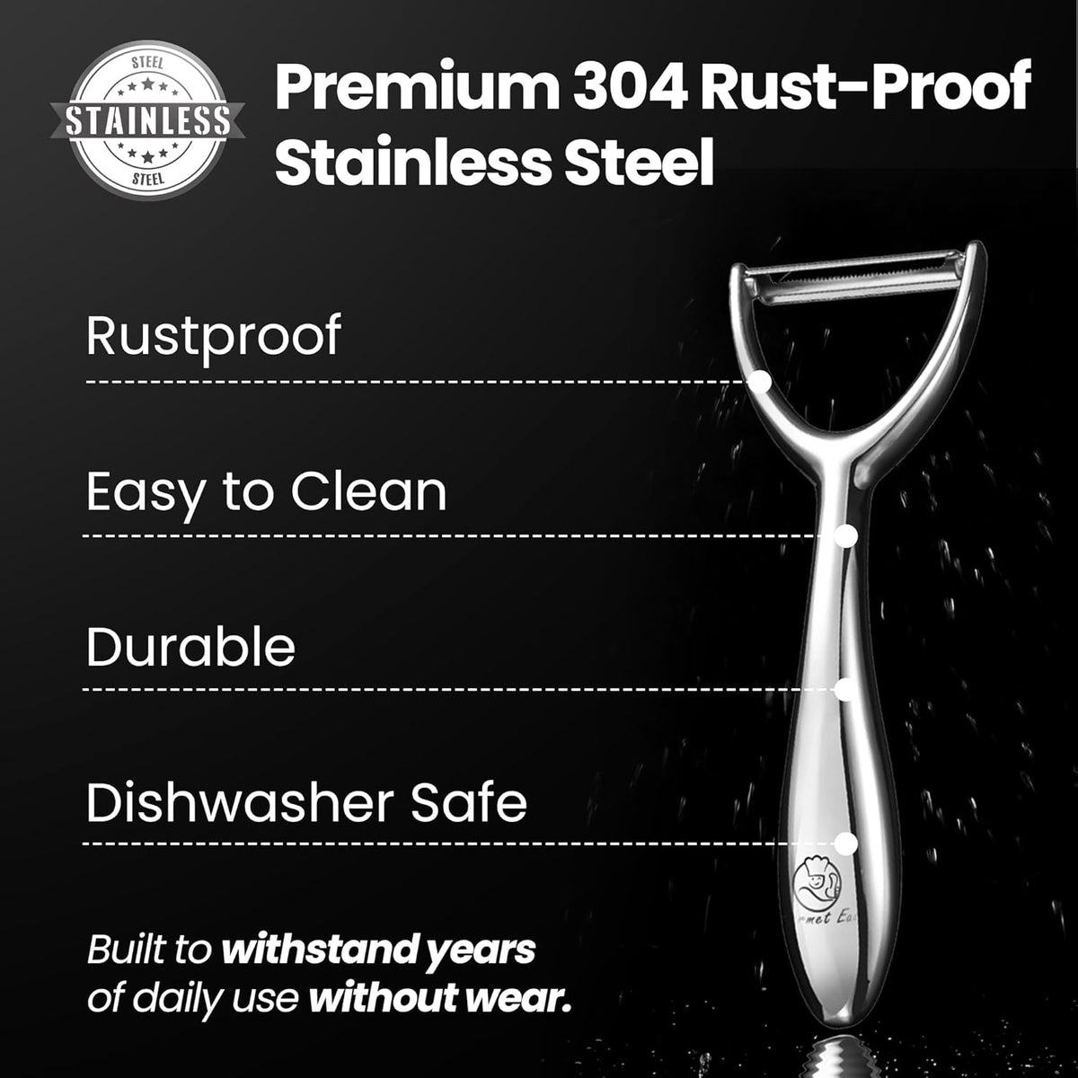 Vegetable Peeler Ultra Sharp Stainless Steel Blade (Y Peeler)