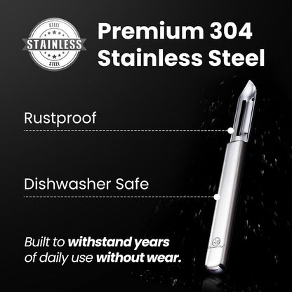 Vegetable Peeler Ultra Sharp Stainless Steel Blade (Y Peeler)