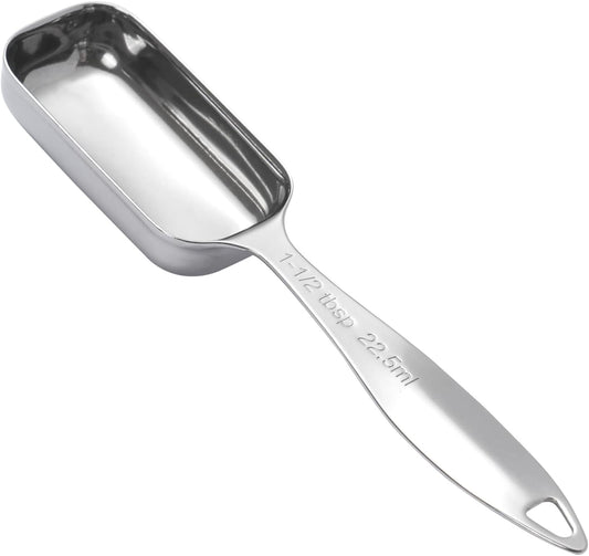 1PCS 1-1/2tbsp(22.5ml) Measuring Spoon, Stainless Steel Measure Teaspoon | High Precision, Food-Grade, ‌Rust-Free, Dishwasher-Safe, Easy-Read Markings, Multi-Purpose, Sturdy & Durable