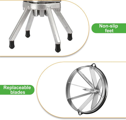 Commercial Vegetable Chopper, 1/4" Stainless Steel Dicer | 420 stainless blade, aluminum alloy frame, detachable for cleaning & storage, fast uniform dicing, for fruits & veggies