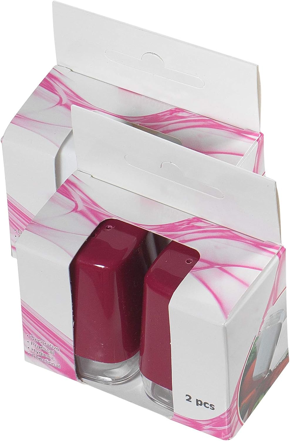 Salad Spinner, Salad Tosser and Mixer, 5,5 Quart, Vegetable Spinner -EXTRA Salt&Pepper Shaker inc. (Purple)