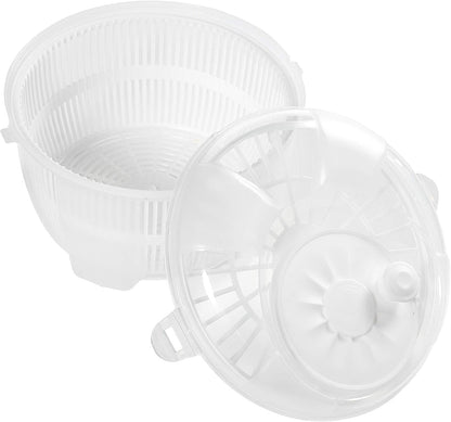 Salad Spinner, Salad Tosser and Mixer, 5,5 Quart, Vegetable Spinner -EXTRA Salt&Pepper Shaker inc. (Purple)