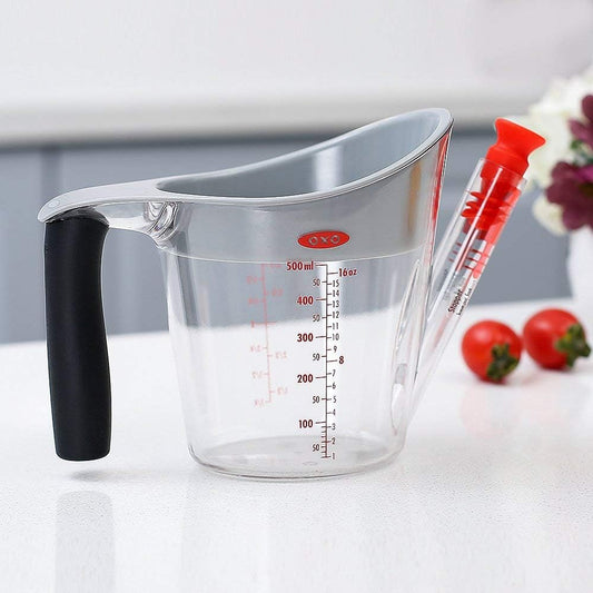 Good Grips 2-Cup Fat Separator - Clear/White/Black