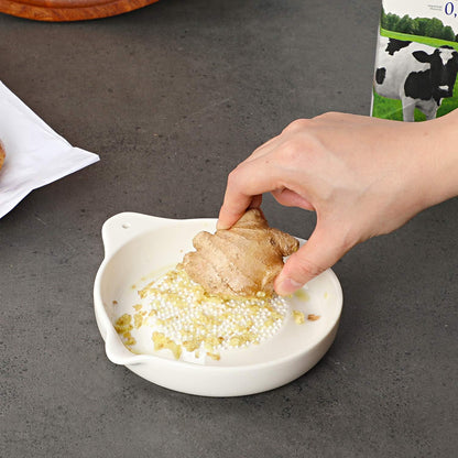 Ceramic Grater Plate for Ginger, Garlic, Onion (5.5" x)