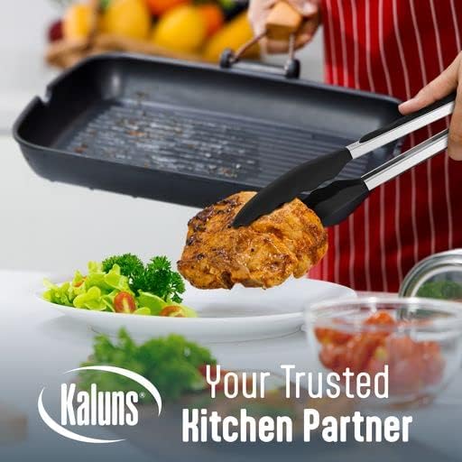 Silicone Spatula Set, 4 Rubber Spatulas 600°F Heat Resistant, Nonstick Seamless Design with Stainless Steel Core, Dishwasher Safe, BPA free, Bonus Tongs Included