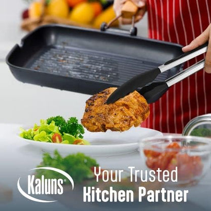 Silicone Spatula Set, 4 Rubber Spatulas 600°F Heat Resistant, Nonstick Seamless Design with Stainless Steel Core, Dishwasher Safe, BPA free, Bonus Tongs Included