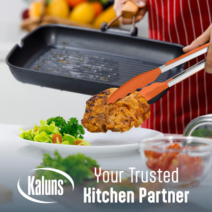 Silicone Spatula Set, 4 Rubber Spatulas 600°F Heat Resistant, Nonstick Seamless Design with Stainless Steel Core, Dishwasher Safe, BPA free, Bonus Tongs Included