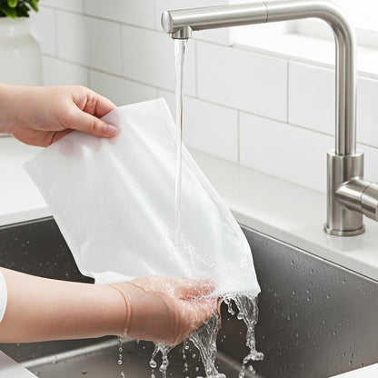 5 Pack Reusable Fine Mesh Strainer Bag and 200Mesh Fine Mesh Strainer, Nut Bag Strainers Nylon Cheese Cloth Bags Reusable Nut Milk Bags for Straining Fruit Juice Cheese Coffee Tofu Yogurt Tea