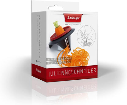 Endless Julienne Cutter - Compact Stainless Steel Spiralizing Tool for Vegetable Noodles - Dishwasher Safe