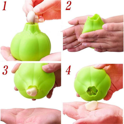 Silicone Garlic Peeler Garlic Skin Remover Keeper Easy Quick to Peel2 PCS Garlic Cloves Automatic Garlic Skin Remover Keeper Garlic Roller Peeling funny kitchen tools