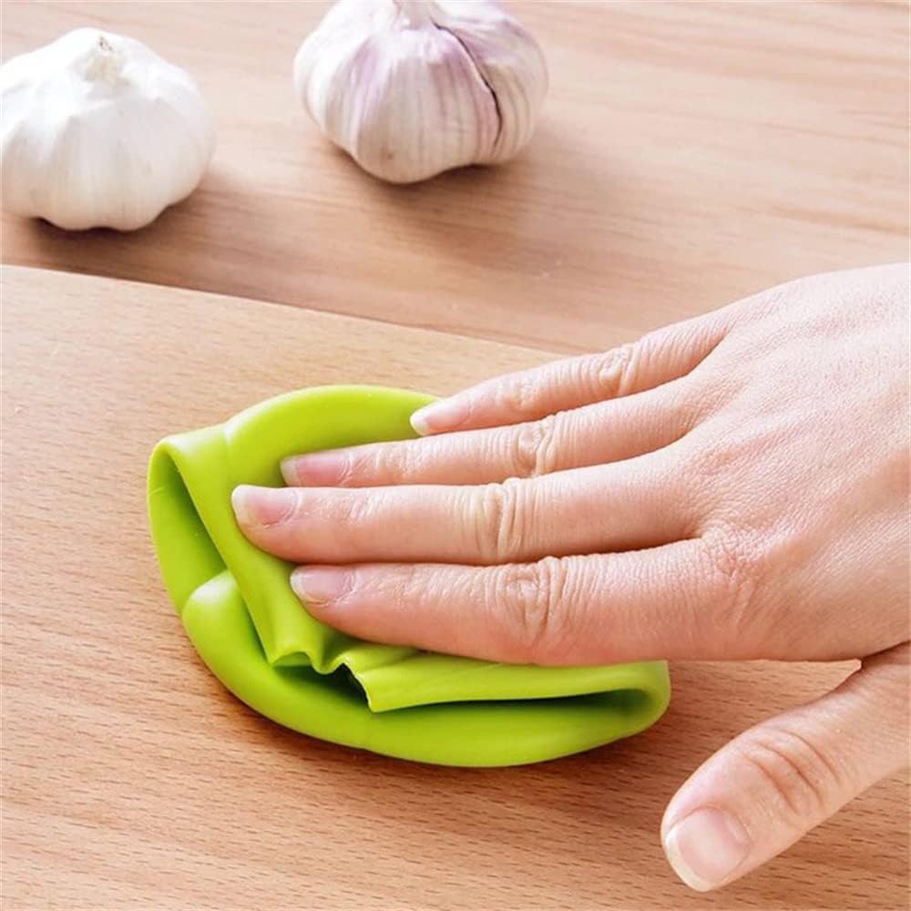 Silicone Garlic Peeler Garlic Skin Remover Keeper Easy Quick to Peel2 PCS Garlic Cloves Automatic Garlic Skin Remover Keeper Garlic Roller Peeling funny kitchen tools