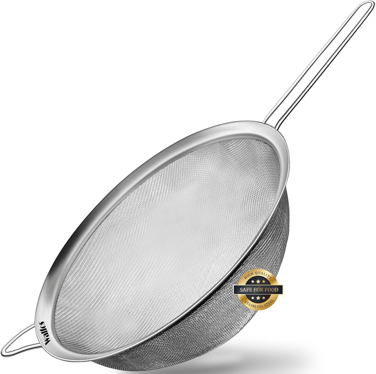 Fine Mesh Strainers Set, Premium Stainless Steel Colanders and Sifters, with Reinforced Frame Sturdy Handle, Perfect for Sift, Strain, Drain Rinse Vegetables, Pastas Tea - 3 Sizes