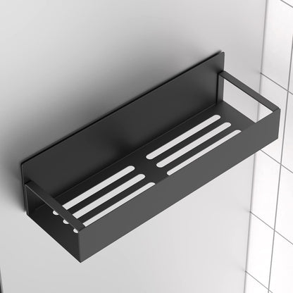 Metal Magnetic Spice Rack for Refrigerator Black, 4 Pack | Magnetic Shelves Heavy Duty for Fridge in Kitchen, Seasoning Storage Organizer, For Oven Washer and Dryer, For Heavier Items
