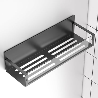 Metal Magnetic Spice Rack for Refrigerator Black, 4 Pack | Magnetic Shelves Heavy Duty for Fridge in Kitchen, Seasoning Storage Organizer, For Oven Washer and Dryer, For Heavier Items