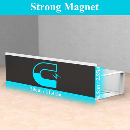 Metal Magnetic Spice Rack for Refrigerator Black, 4 Pack | Magnetic Shelves Heavy Duty for Fridge in Kitchen, Seasoning Storage Organizer, For Oven Washer and Dryer, For Heavier Items