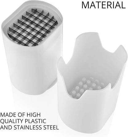 French Fry Cutter Tool White – Tool Food Dicer Veggie Chopper Veg Chopper White French Fry Cutter Natural Cut Rapid Slicer Vegetable Dicer Potato Slicer Manual