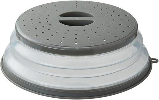 Collapsible Silicone Microwave Food Cover Splatter Guard 10.5 Inch