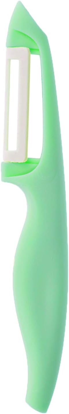 Plastic Handle Ceramic Blade Peeler Kitchen Utensil for Food Cooking - Potato Skin Peeler with Ceramic Blade - Swivel Apple Knife Peelers