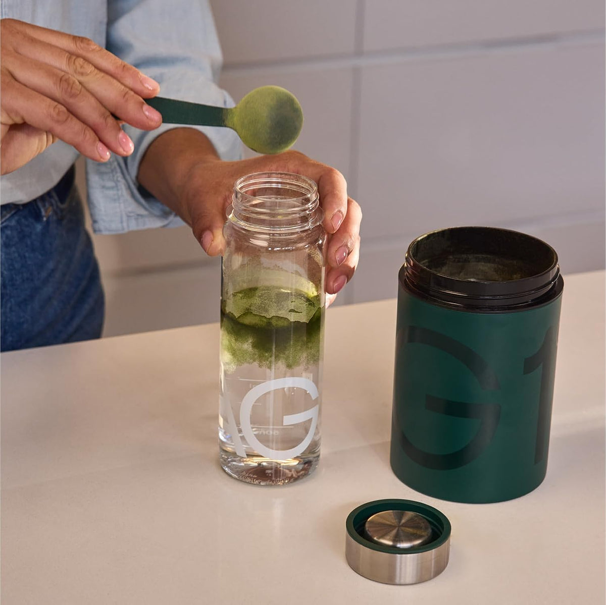 Shaker Bottle 16oz | BPA Free with Stainless Steel Lid | Travel-Ready