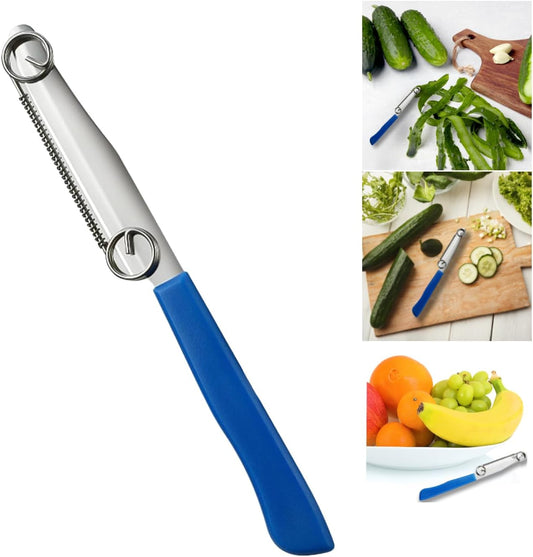 Quick Slicing Knife, 2024 New Magic Fruit Vegetable Peeler Peeling Slicing Knife Multifunctional Stainless Steel Fruit Slicer for Vegetables, Julienne Peeler Vegetable Peeler Slicer for Kitchen (1pc)