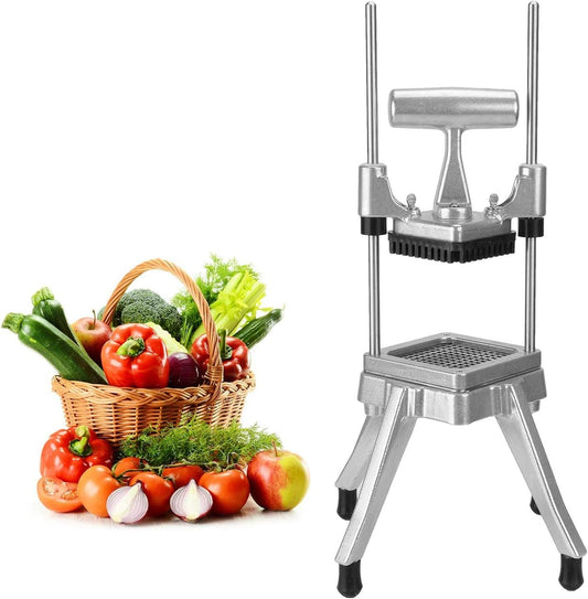 Commercial Vegetable Chopper Fruit Dicer Manual Food Cutter 3/8" | Commercial Onion Chopper, 420 Stainless Steel Vegetable Fruit Cutter Machine, Manual Food Chopper, For Home Or Commercial Use