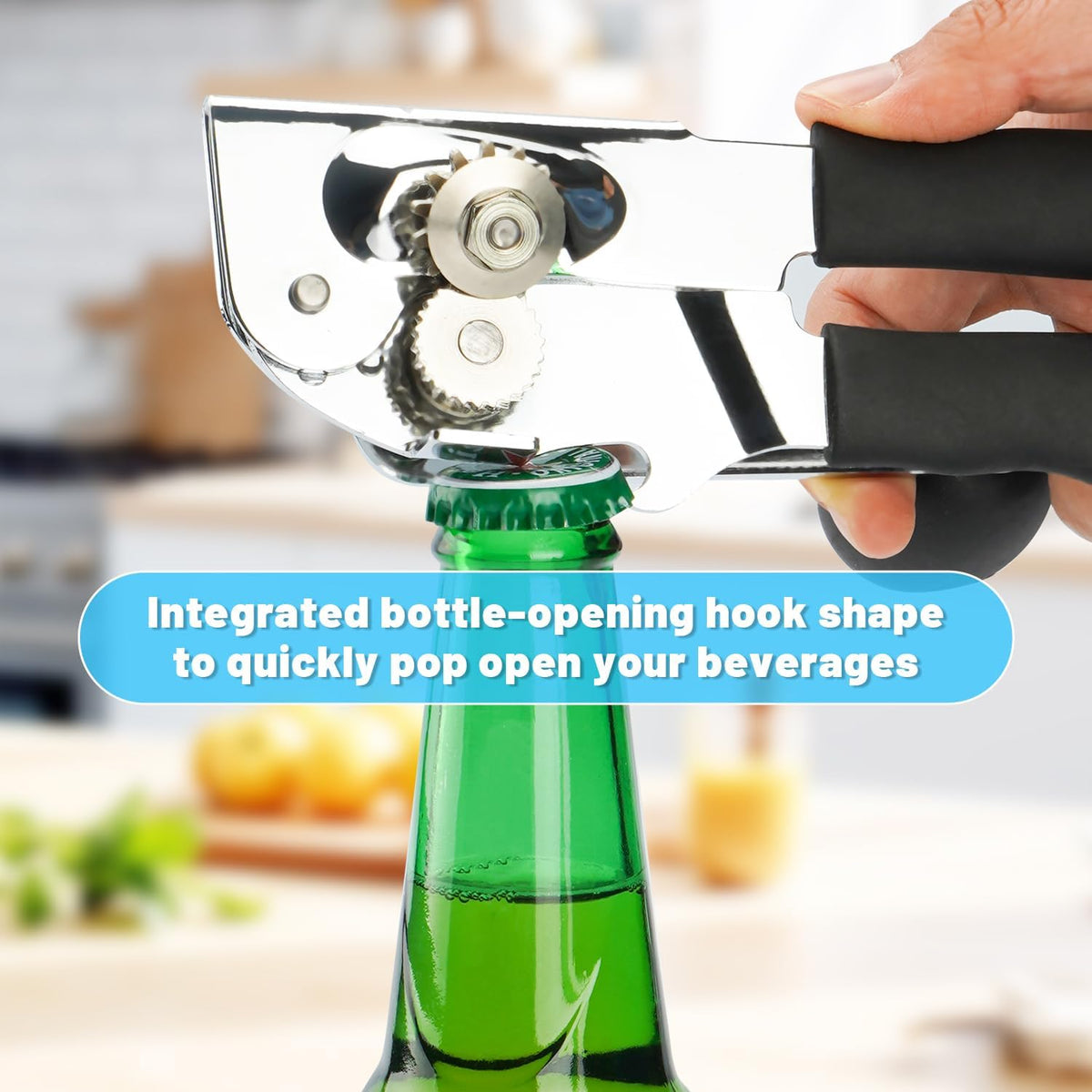 Manual Heavy Duty Crank Commercial Can Opener Cozy Long Handles
