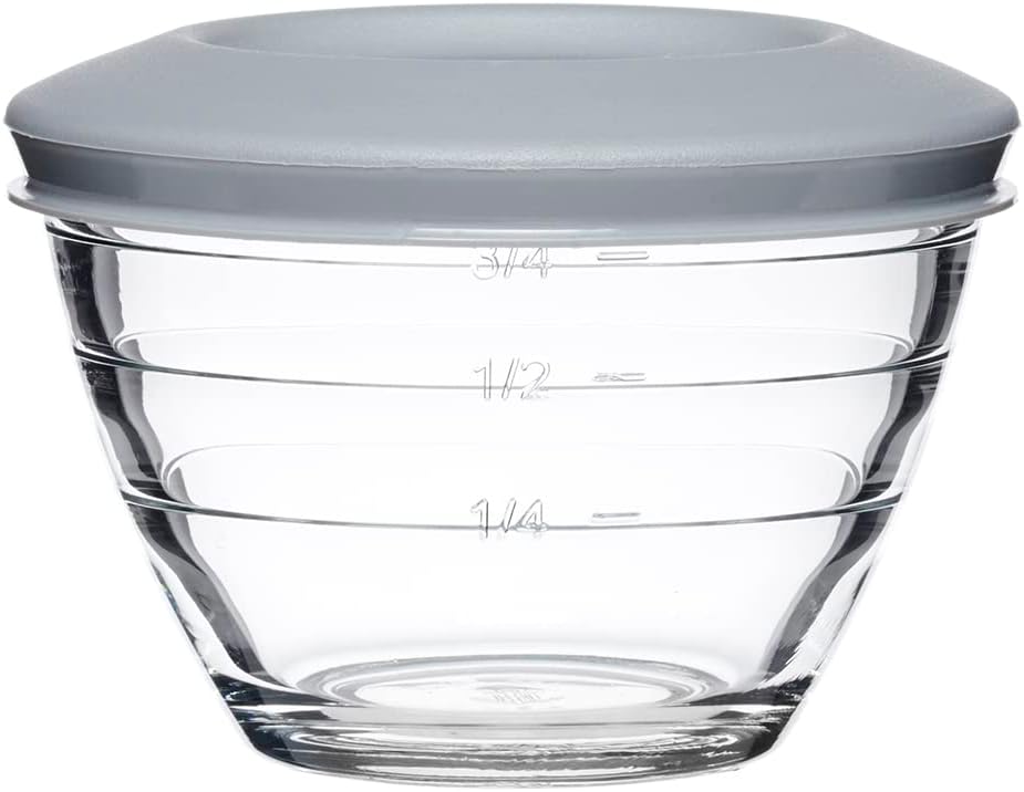 Glass 6 Piece 2 Cup 4-IN-1 PREP BOWLS