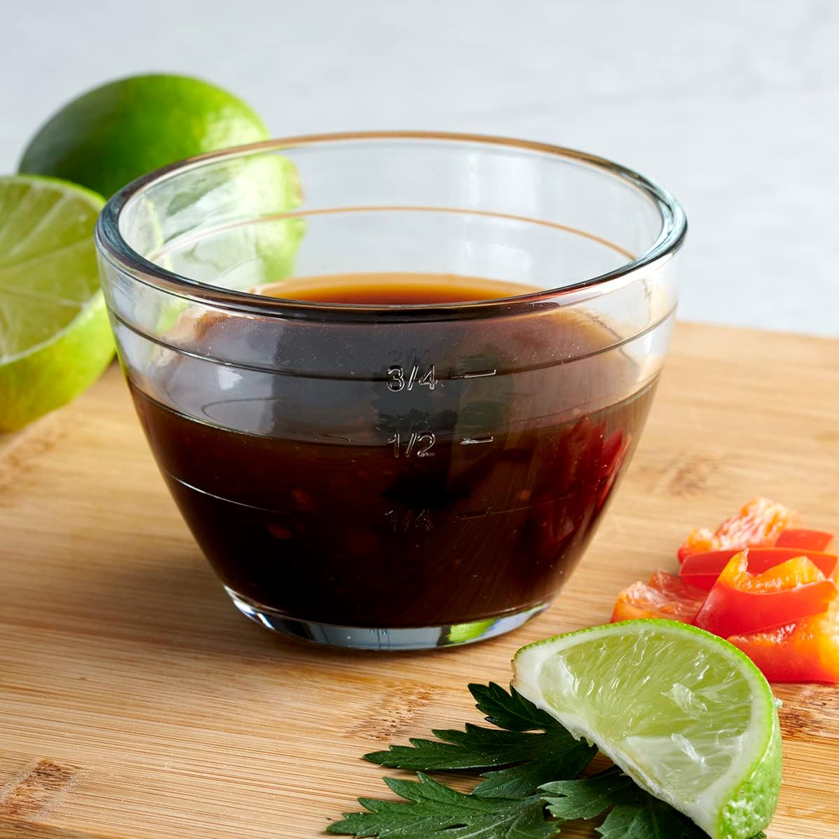 Glass 6 Piece 2 Cup 4-IN-1 PREP BOWLS