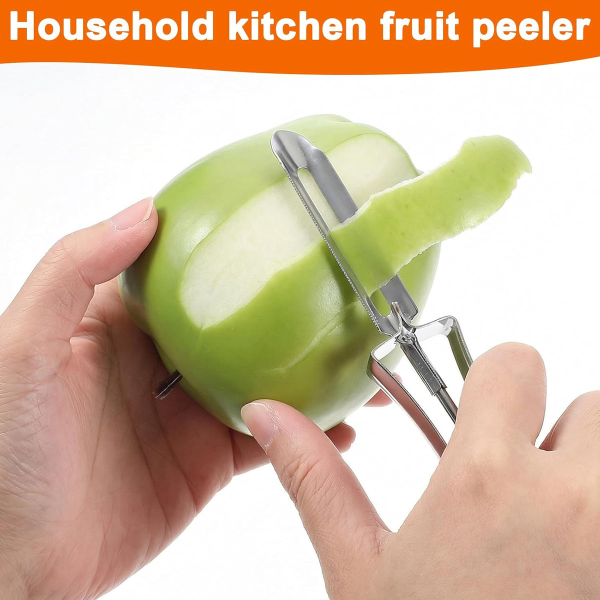 1 Pcs Stainless Steel Vegetable Peeler, Swivel Blade Ergonomic Handle