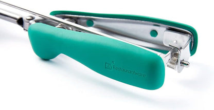 Comfy Grip 2 Ounce Ice Cream Scooper 1 Spring-Loaded Melon Ball Scoop - #20 Built-In Blade Yellow Stainless Steel Cookie Baller Dishwasher-Safe Heavy-Duty