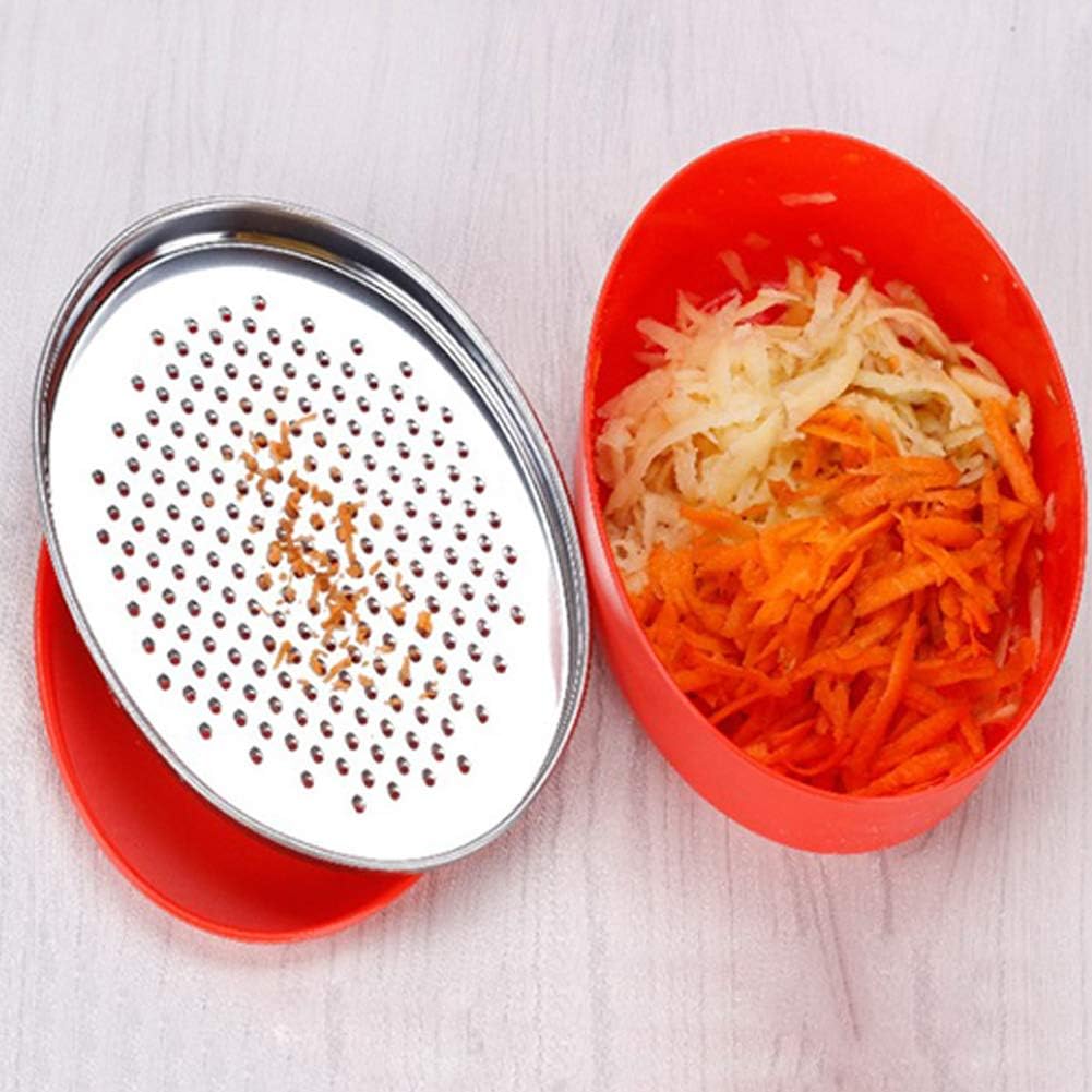 Cheese Grater with Container and Lid 2 Blade Kitchen Grater