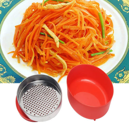 Cheese Grater with Container and Lid 2 Blade Kitchen Grater
