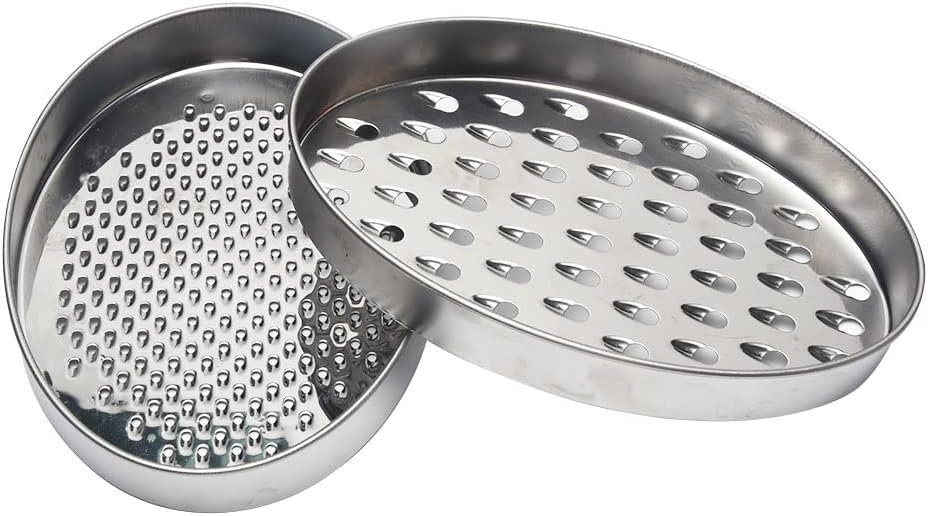 Cheese Grater with Container and Lid 2 Blade Kitchen Grater