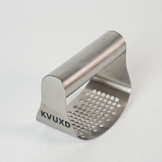 Garlic Press, Stainless Steel, Rocker Style with Perforated Pressing Plate