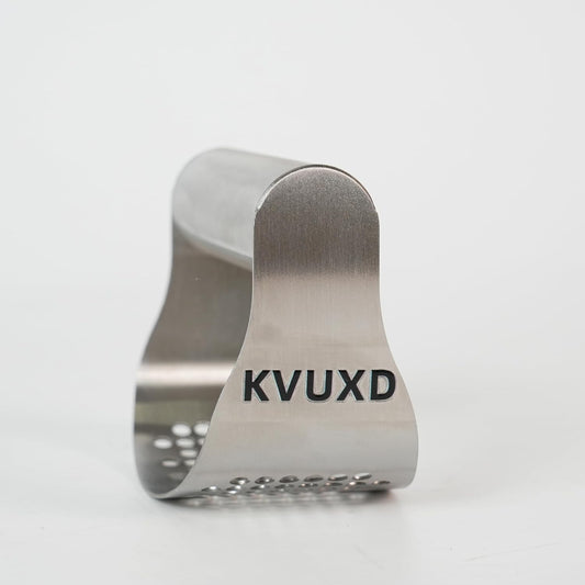 Garlic Press, Stainless Steel, Rocker Style with Perforated Pressing Plate