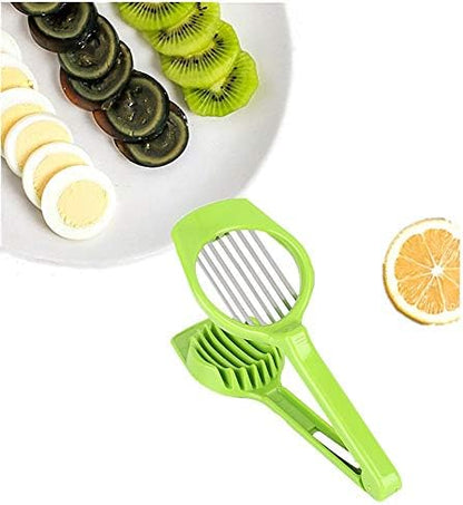 Multi-Purpose Kitchen Slicer for Eggs Kiwi Banana Strawberry, Fruit Cutter Tool