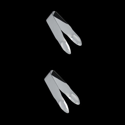 Stainless Steel Strawberry Huller Fruit Stem Remover Home Kitchen Tools for Cherry Tomato, 2.8 * 1,Silver, 2Pcs