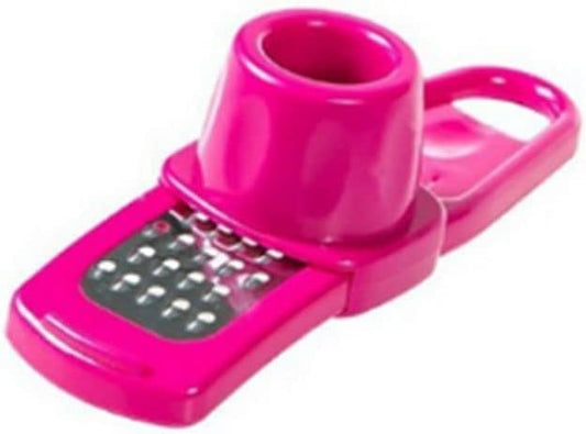 Multifunction Ginger Grater Tool Mini Grater Nutmeg Grinder Garlic Grater, Kitchen Manual Fruit Vegetable Nuts Chopper Grinder Tools (Rose Red)