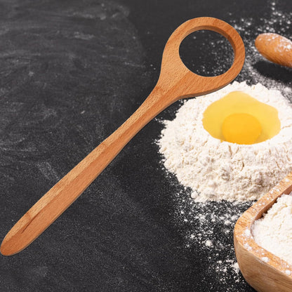 12 Inch Wooden Danish Dough Whisk Sourdough Baking Whisk Dough Mixing Tool for Pastries, Egg, Pizza