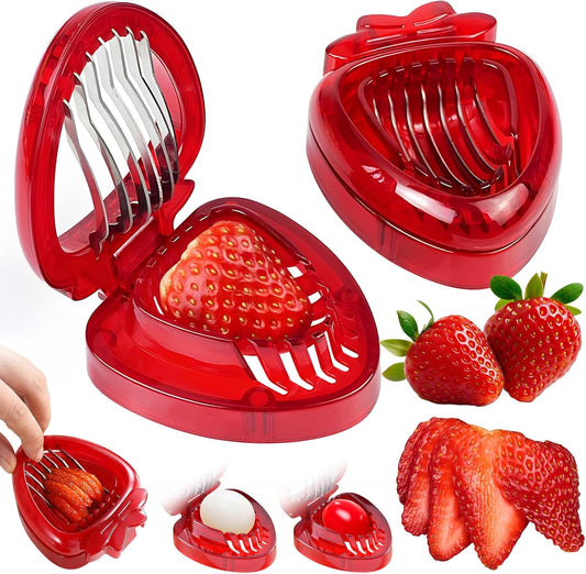 Stainless Steel Strawberry Corer Slicer Huller Tool Cutter Kitchen Gadgets