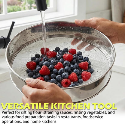 Fine Mesh Sieve Strainer,10" Stainless Steel 60 Mesh,for Winco 10" Sieves