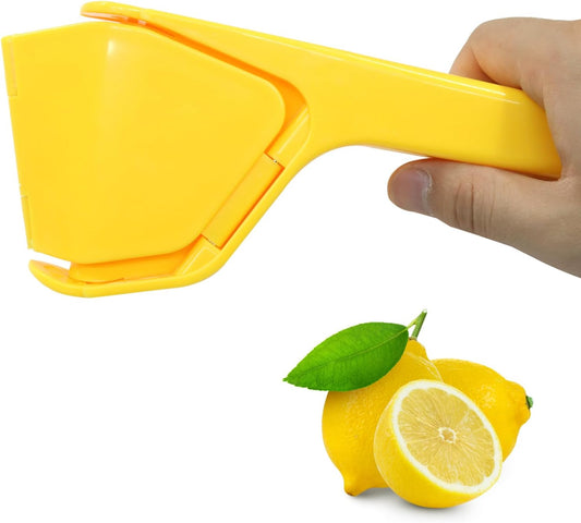 Effortless Lime Juicer, Manual Hand Juicer, Yellow | Easy-Squeeze, Fold Flat, Portable, For Lemons/Limes/Citrus