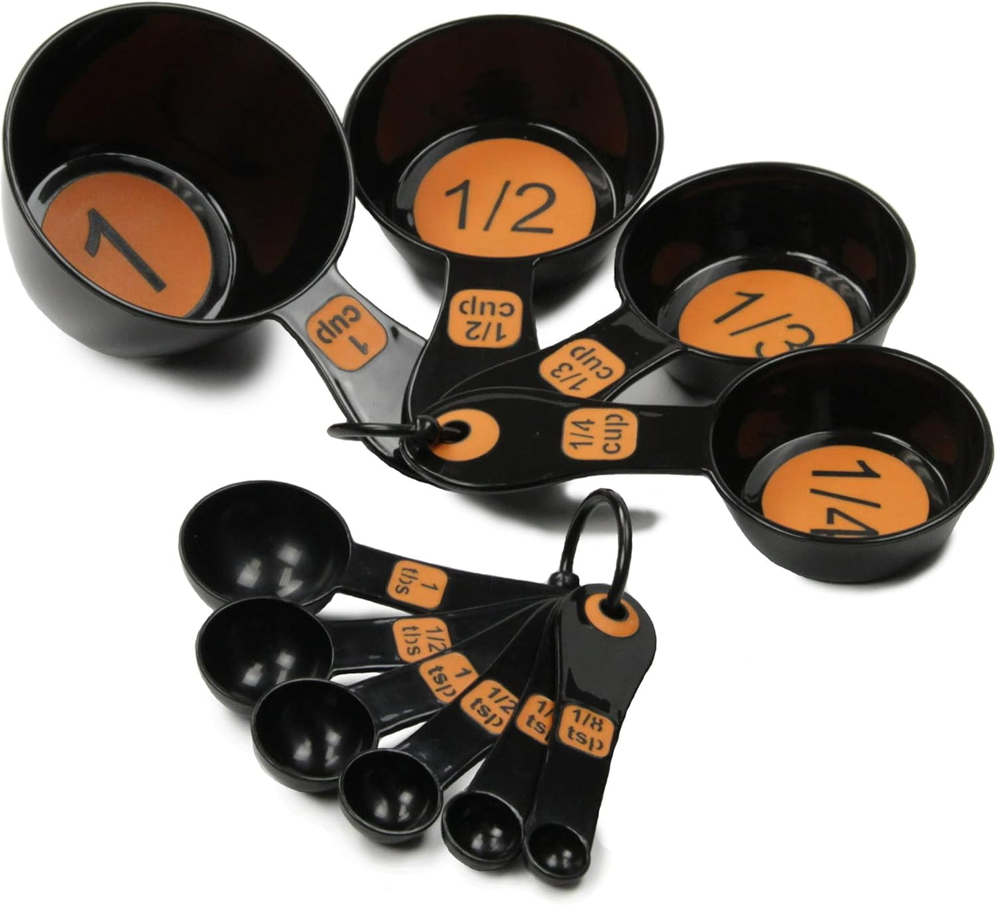 Easy to Read Plastic, Measuring Cup Set, 10 piece set, Blue