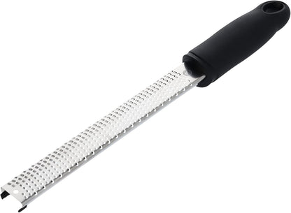 Lemon Zester Grater with Handle, Stainless Steel, Non Slip Grip