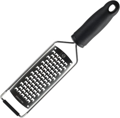 Lemon Zester Grater with Handle, Stainless Steel, Non Slip Grip