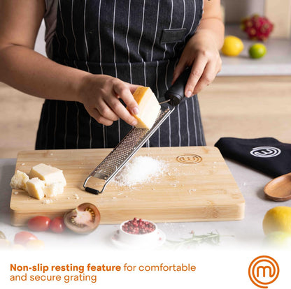 Lemon Zester Grater with Handle, Stainless Steel, Non Slip Grip