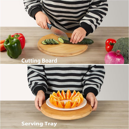 11.3" Extra Large Salad Serving Bowl Set with Wooden Lid&Utensils, 6.5Qt., Bamboo Fiber Salad Bowl with Servers for Kitchen, Lightweight Big Bowl for Mixing Salad,Fruit,Pasta - Matte White